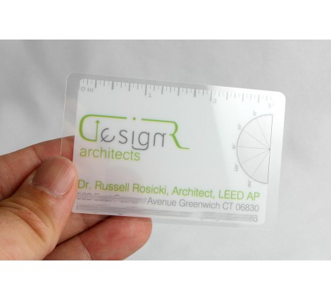 Clear border plastic